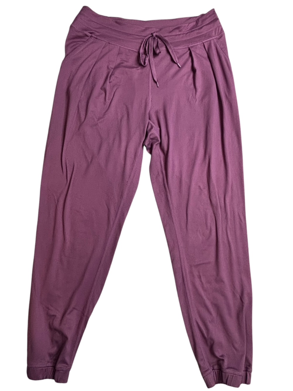 Lole Mauve 2 Pocket Drawstring Waisted Front Pleat Detailed Lounge Pants L